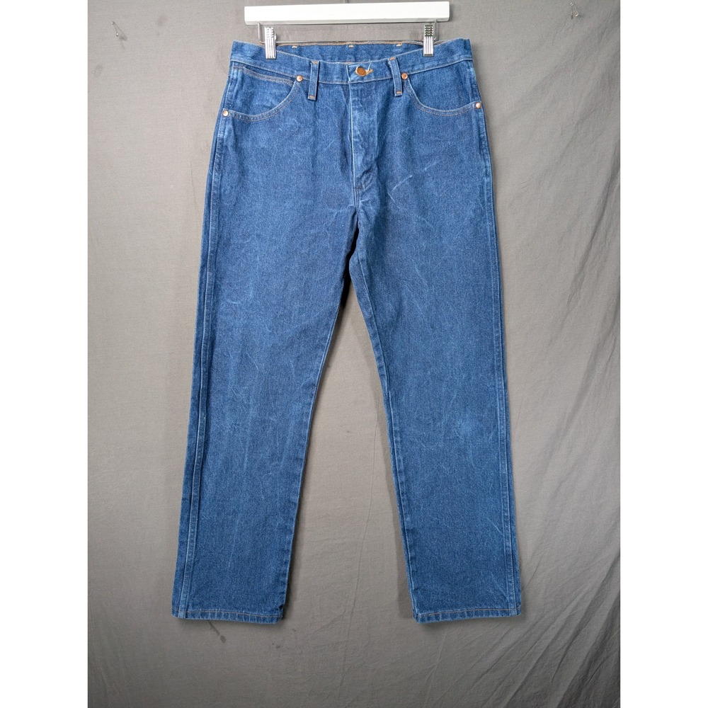 Wrangler 13MWZ Cowboy Cut Original Fit Jeans Blue Denim Mens 34x31 6162